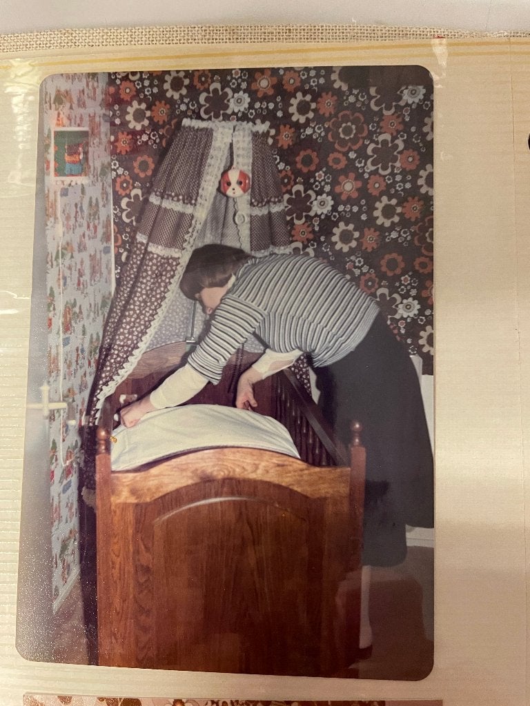 eiken hoog/laag ledikantje retro, Kinderen en Baby's, Babywiegjes en Ledikanten, Ophalen, Gebruikt, Ledikant