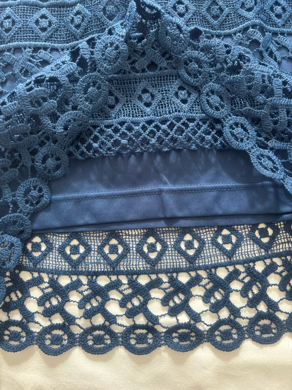 Mooie blauwe kanten rok van Yessica, Kleding | Dames, Rokken, Maat 38/40 (M), Blauw, Ophalen of Verzenden, Zo goed als nieuw