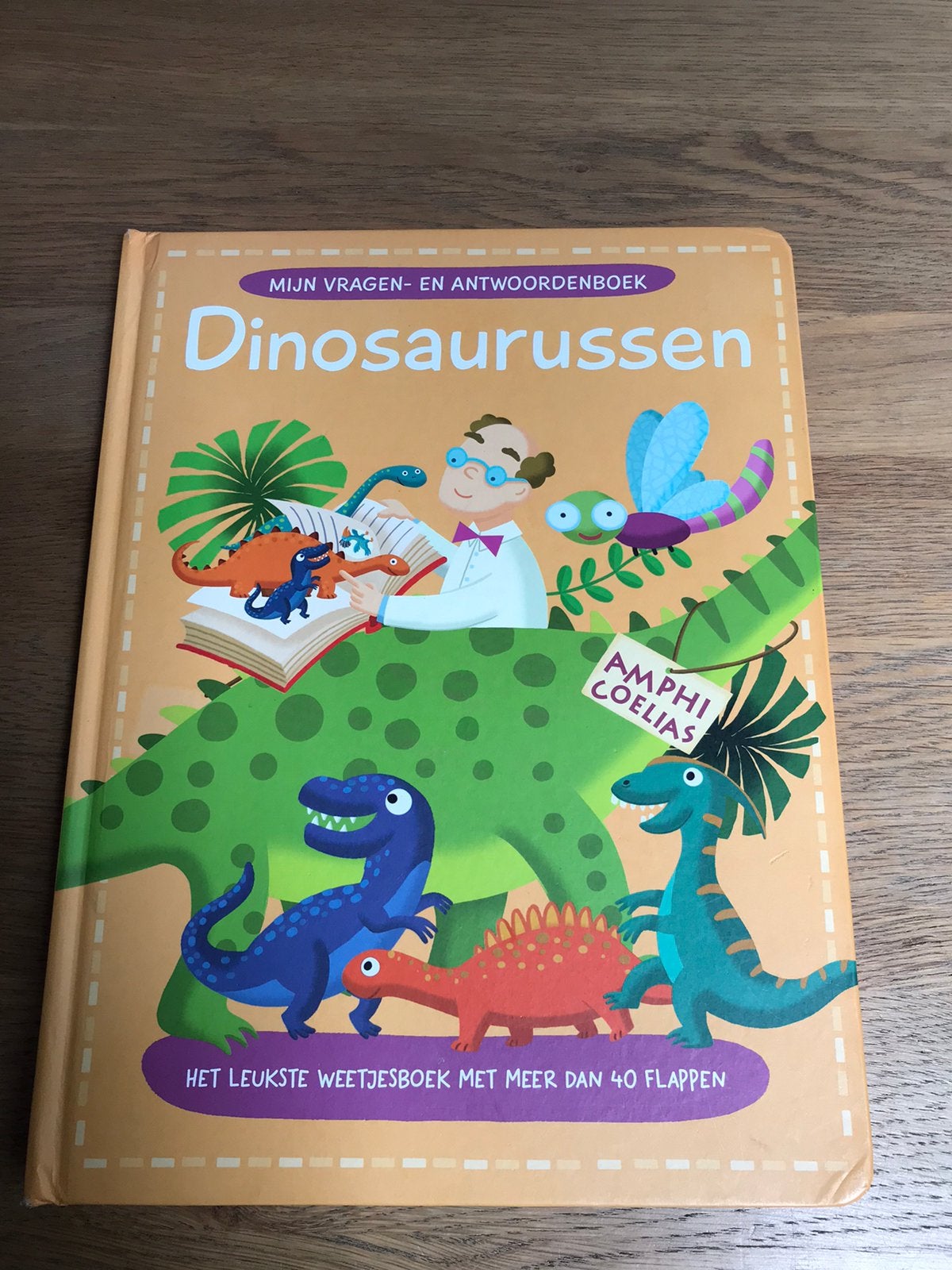 Dinosauriërs flapjesboek met vragen en antwoorden, Boeken, Ophalen of Verzenden, Zo goed als nieuw, Non-fictie