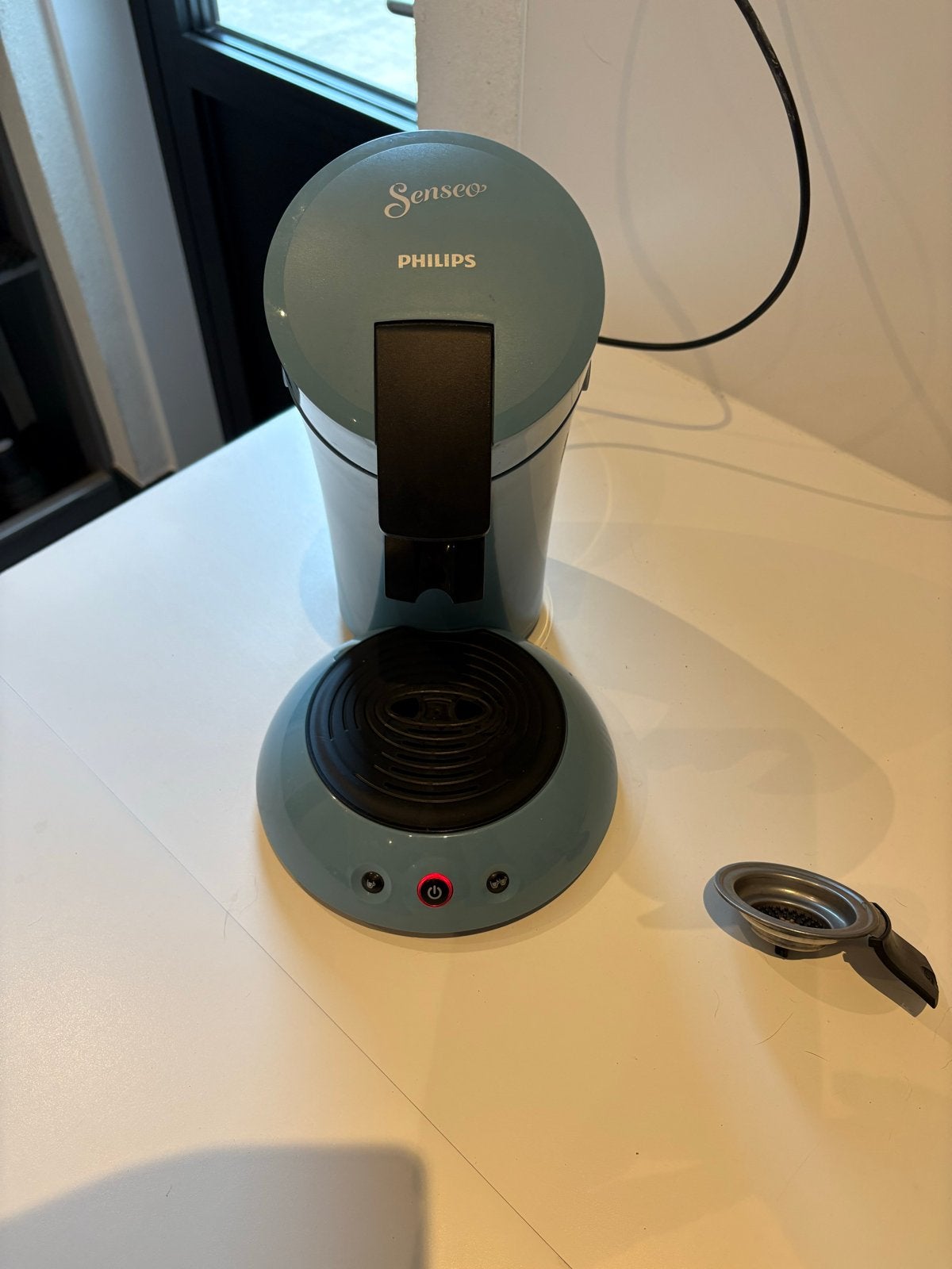 Philips Senseo Koffiezetapparaat Blauw, Witgoed en Apparatuur, Koffiezetapparaten, Koffiepads en cups, Gebruikt, Koffiemachine