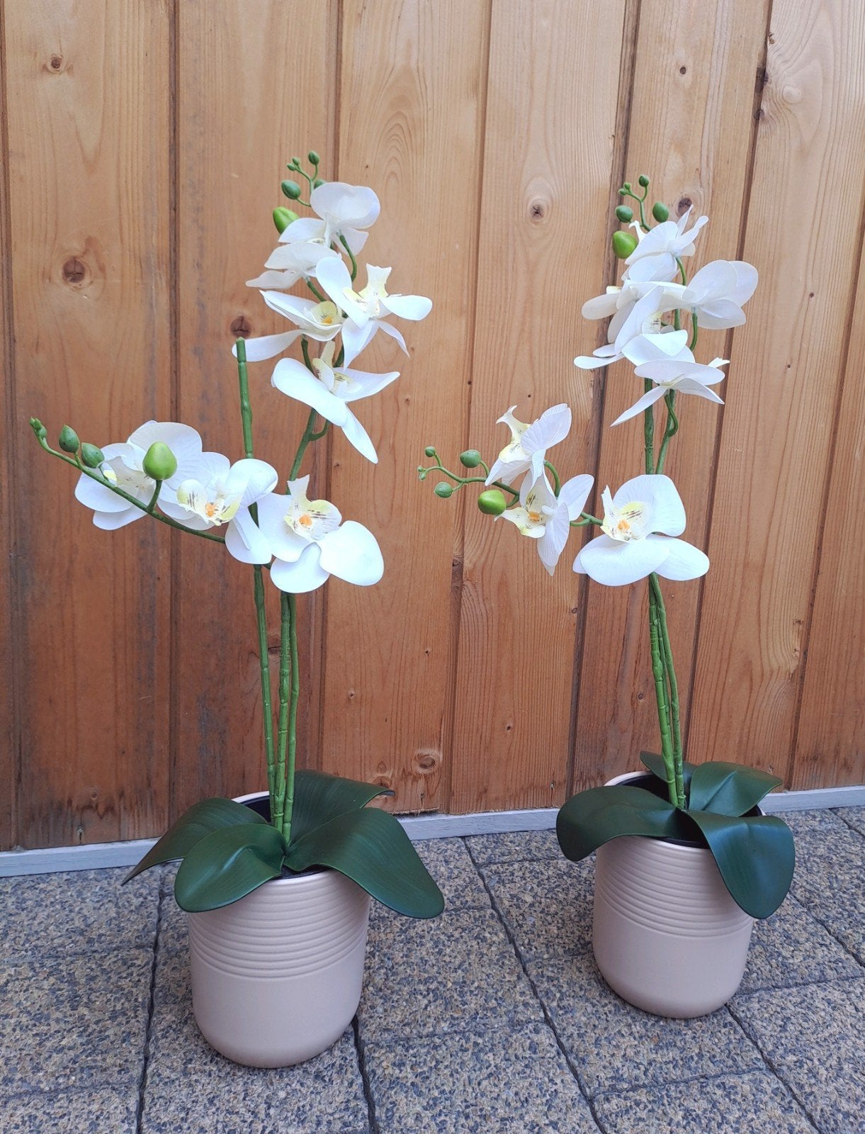 Kunstplanten Orchideeën Inclusief Potten!, Ophalen of Verzenden, Zo goed als nieuw