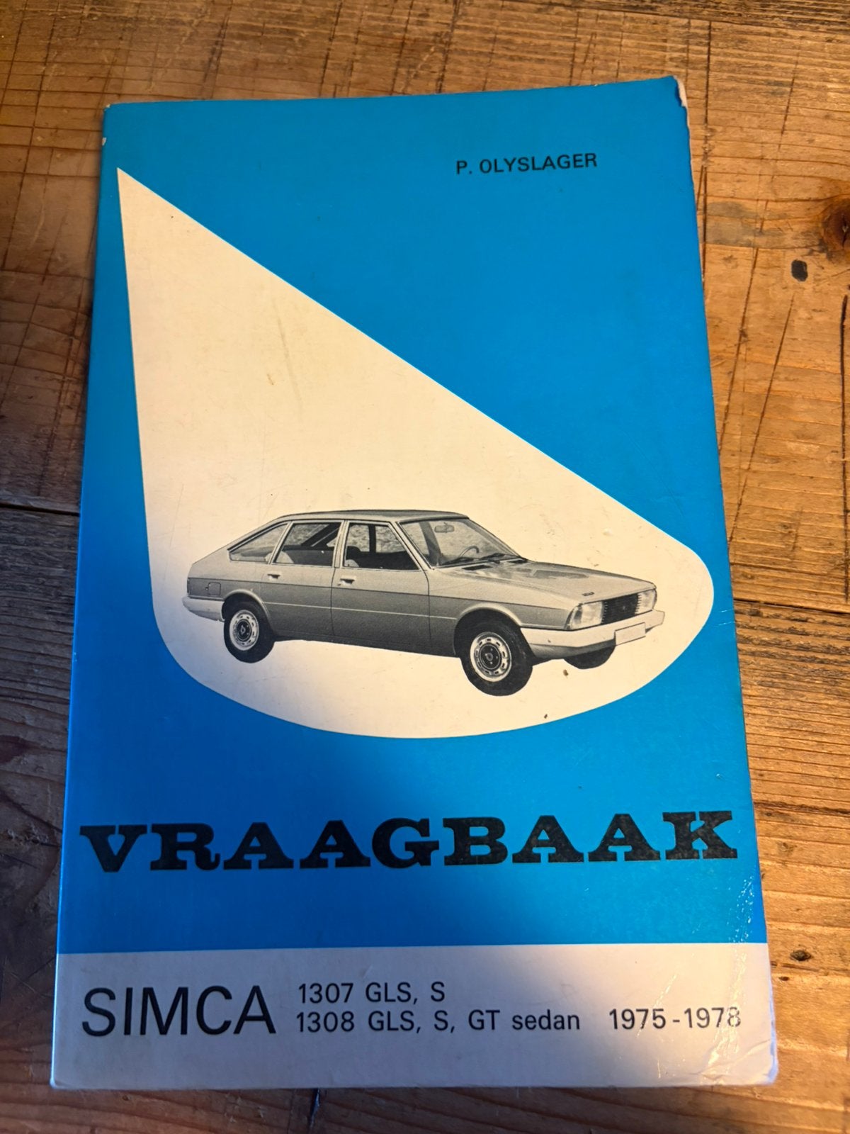 VRAAGBAAK 1307 GLS, S SIMCA 1308 GLS, S, GT sedan 1975-1978, Ophalen