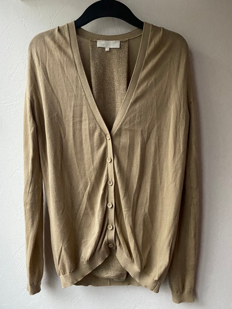 Nieuw beige bruin/goud vest Melting Stockholm maat XS, Kleding | Dames, Truien en Vesten, Beige, Nieuw, Ophalen of Verzenden, Maat 34 (XS) of kleiner
