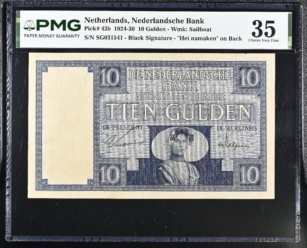Heel mooi biljet 10 gulden Zeeuws Meisje, 1929 | PMG 35, Ophalen of Verzenden, 10 gulden