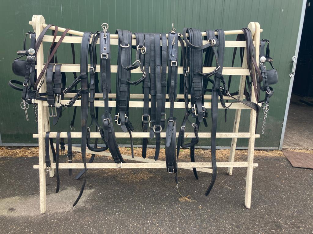 Ideal dubbelspan tuig full, Dieren en Toebehoren, Paarden en Pony's | Hoofdstellen en Tuigage, Ophalen of Verzenden, Gebruikt