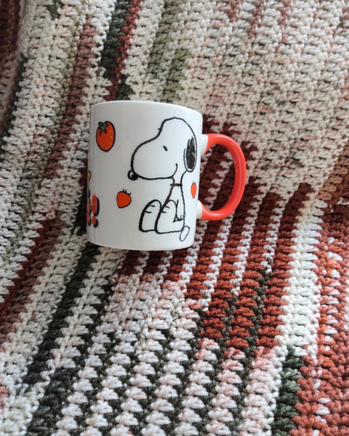 Snoopy mok "So Sweet" met aardbeien en Woodstock, Overige typen, Nieuw, Ophalen of Verzenden, Steen/keramiek
