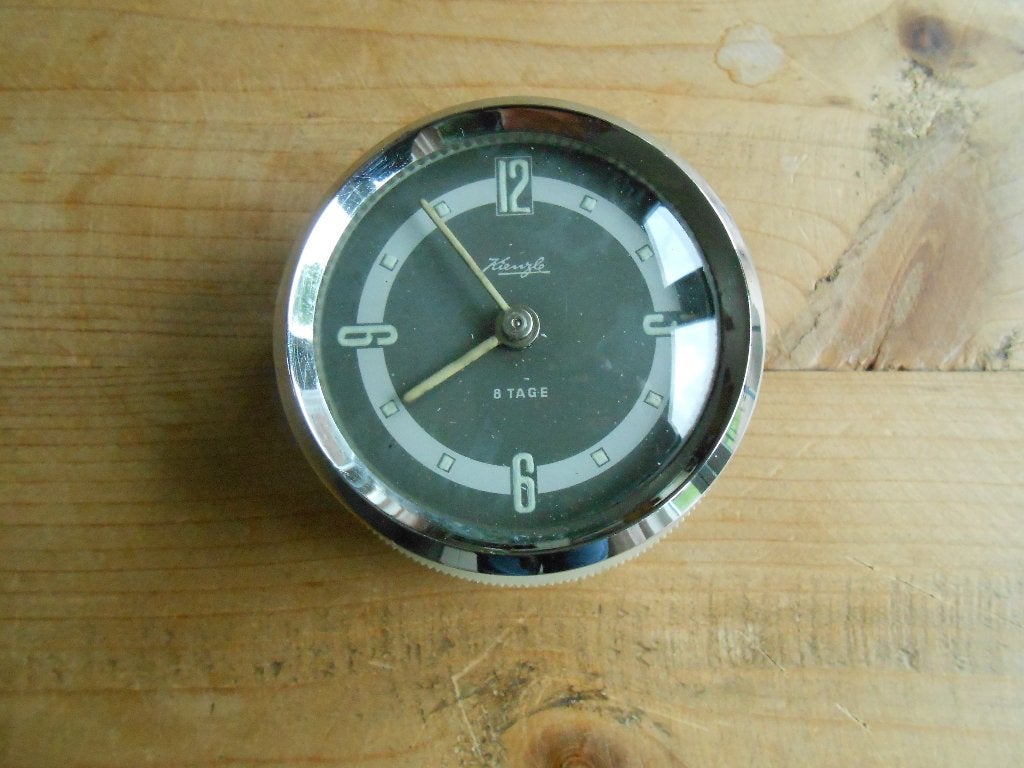 oldtimer kienzle 8 tage uhr klokje opwindbaar 8 dagen, Ophalen of Verzenden, Gebruikt