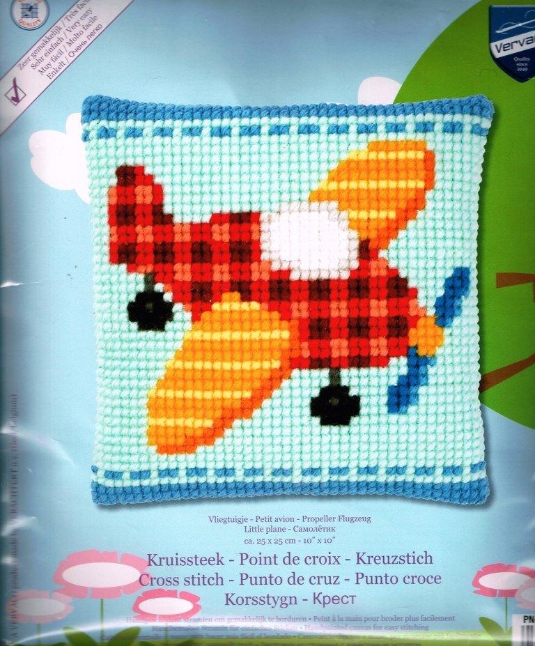 Cado vervaco borduurpakket  ( kinder) vliegtuig, Ophalen of Verzenden, Nieuw, Handborduren, Borduurpakket