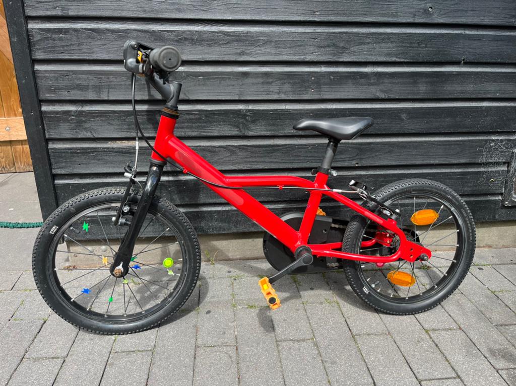 Kinderfiets 4 tot 5 jaar, Ophalen, Zo goed als nieuw, Minder dan 16 inch