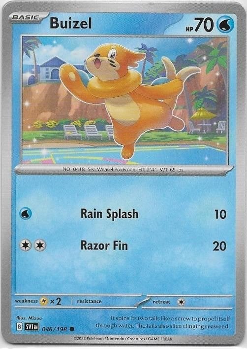 Scarlet & Violet,  Buizel [common] 46/198, Verzenden, Nieuw, Losse kaart