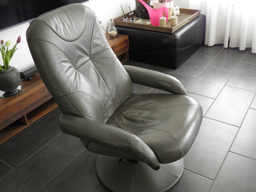 leder kuipstoel, Ophalen, Gebruikt, Minder dan 75 cm, Leer