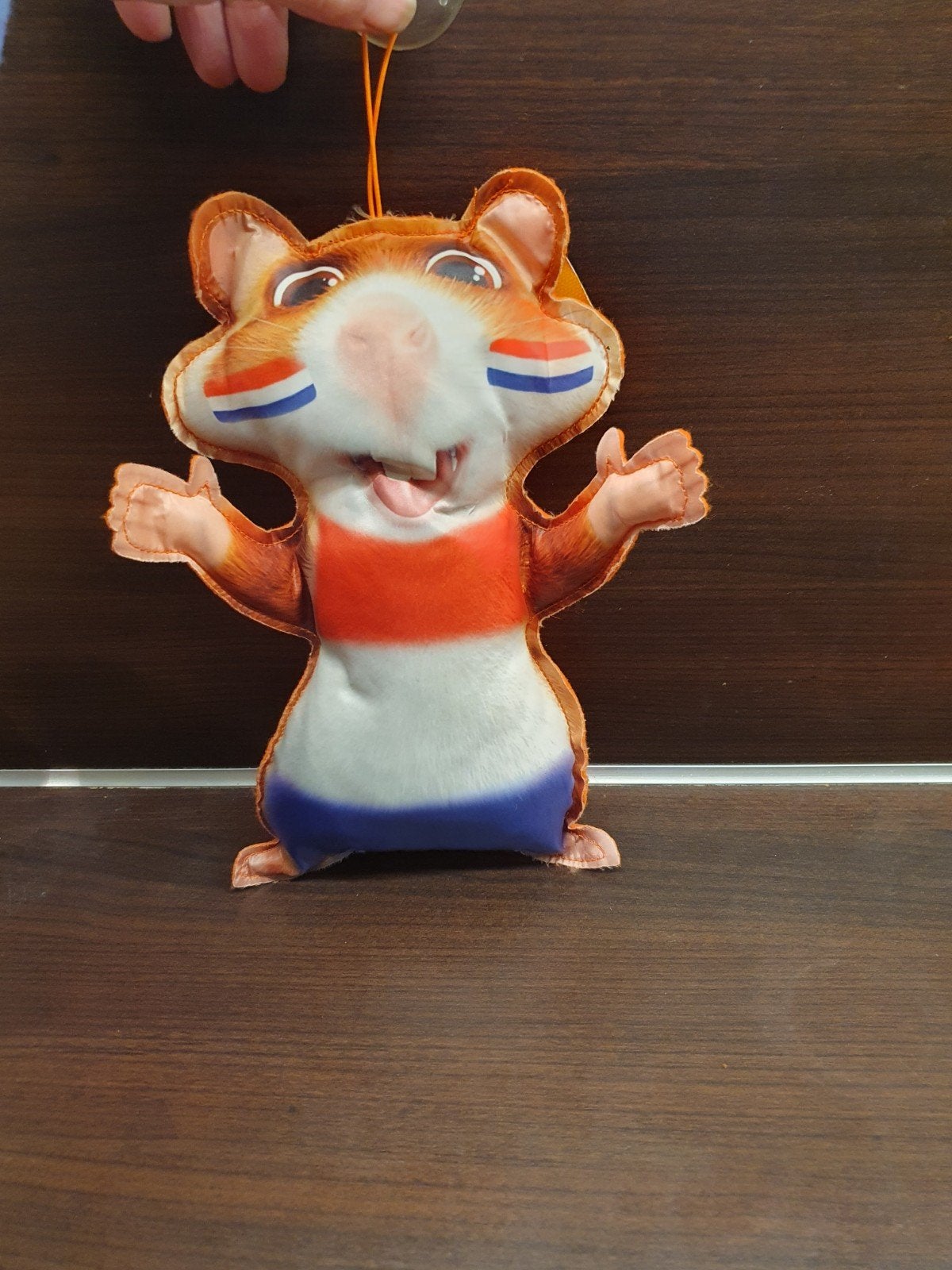 Oranje Hamster Knuffel - WK/EK Voetbal Fan, Kinderen en Baby's, Speelgoed | Knuffels en Pluche, Zo goed als nieuw, Hamster, Oranje
