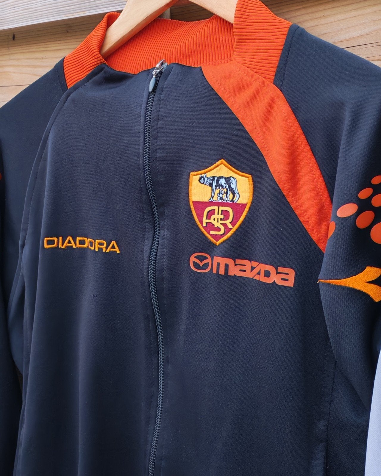 as Roma vintage jas vest xl, Ophalen of Verzenden, Maat 56/58 (XL), Voetbal