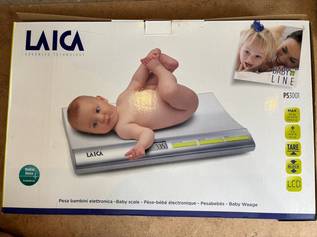 Baby weegschaal merk: LAICA, 1 tot 500 gram, Ophalen of Verzenden, Personenweegschaal, 10 tot 50 kg