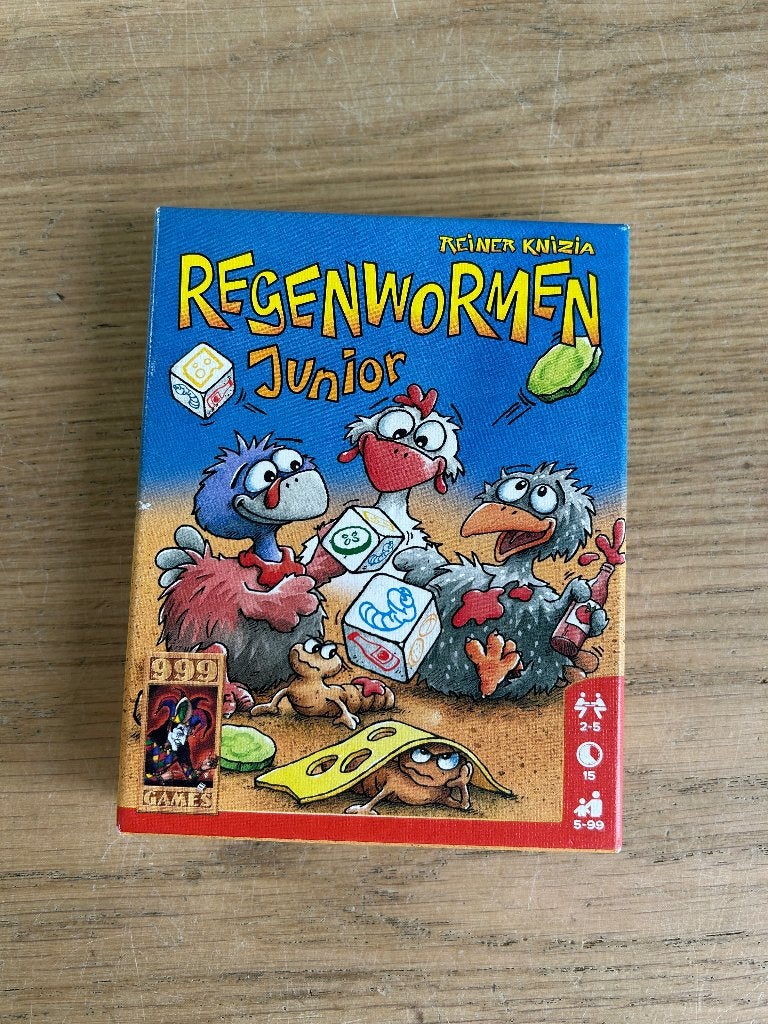 Regenwormen Junior Kaartspel 999 Games, Ophalen of Verzenden, Zo goed als nieuw