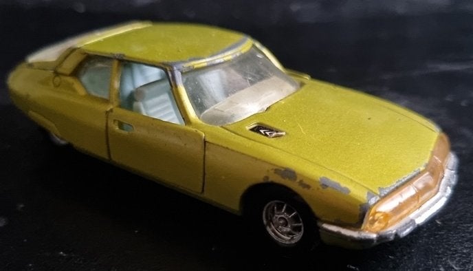 Corgi Toys Whizzwheels Citroen SM geelgroen, Ophalen of Verzenden, Gebruikt, Auto