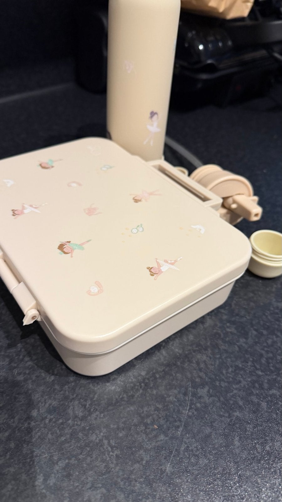Citron ballerina meisje lunchset 3-delig broodtrommel, Ophalen of Verzenden, Zo goed als nieuw