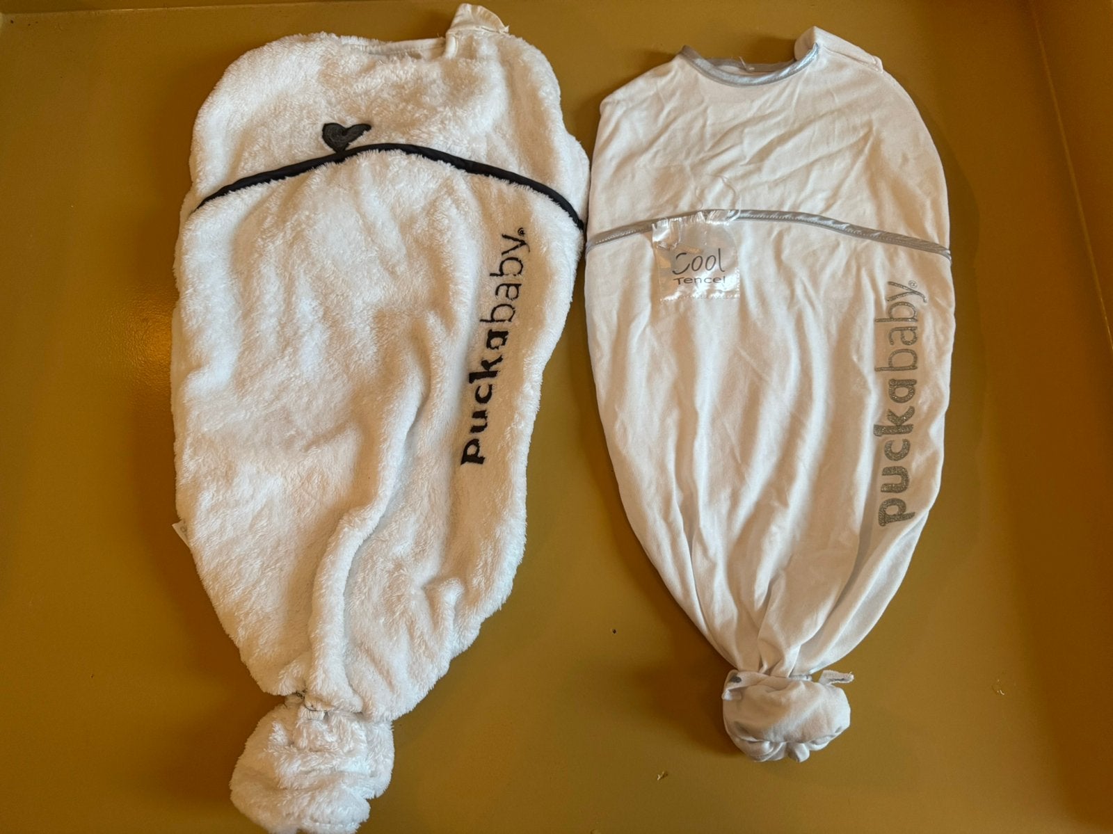 2 puckababy piep inbakerslaapzakjes 0-3 maanden, Ophalen of Verzenden, Zo goed als nieuw, Puckababy
