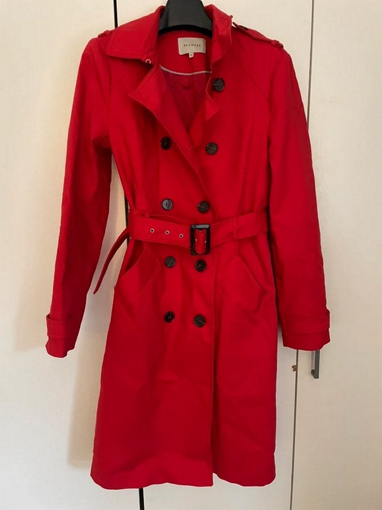 promiss trenchcoat 36, Promiss, Verzenden, Zo goed als nieuw, Maat 36 (S)