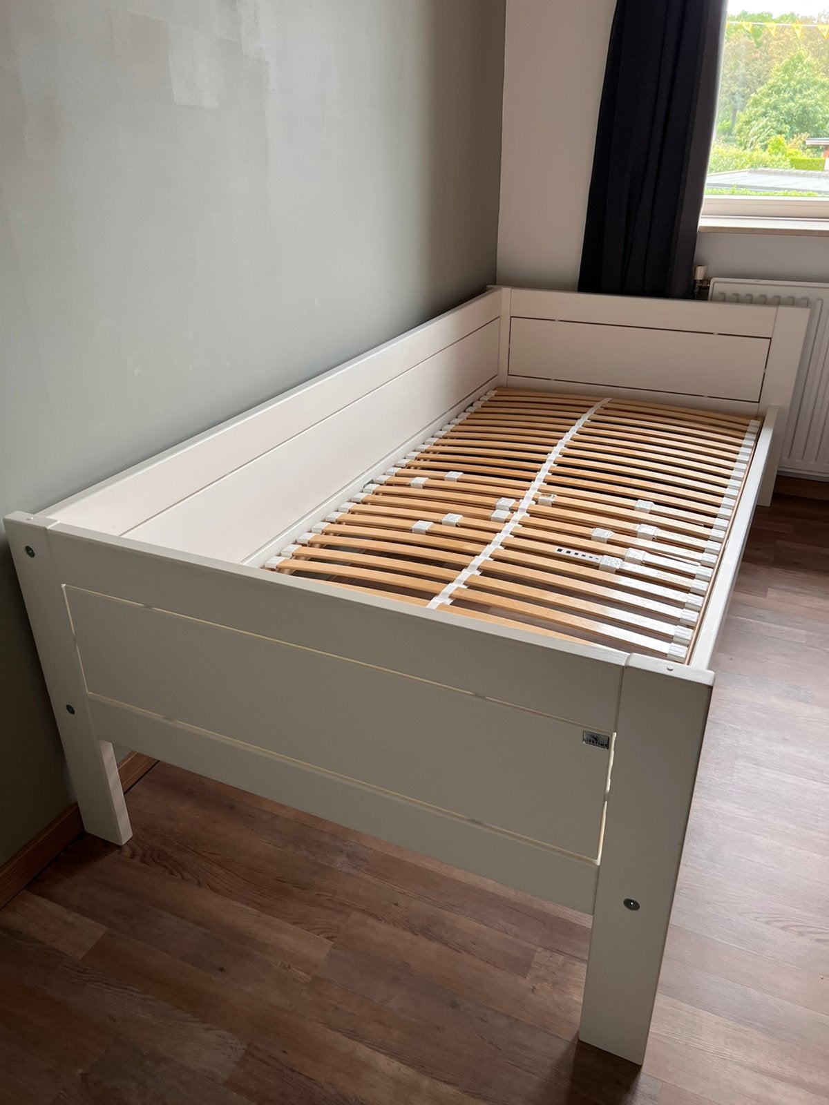 Lifetime bed (wit), Ophalen, Eenpersoons, Wit, 200 cm