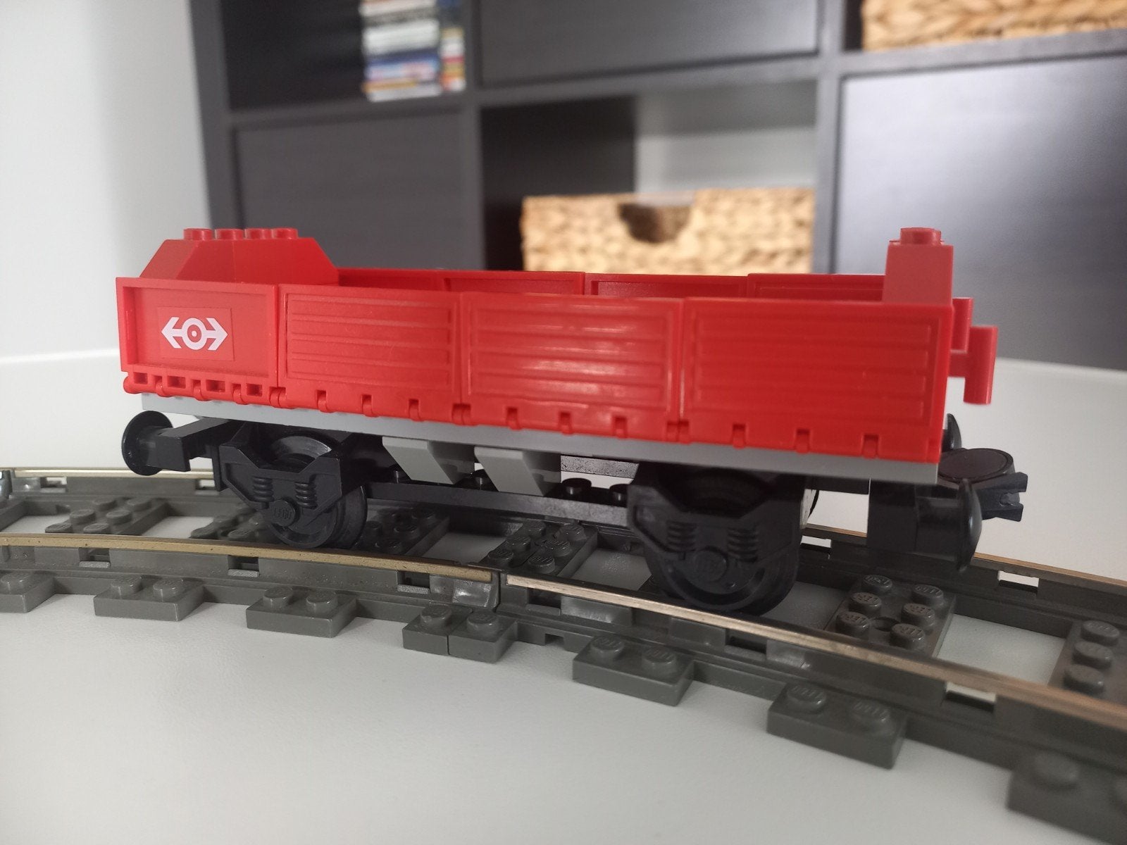 LEGO Trein Wagon Rood - moc, Kinderen en Baby's, Speelgoed | Duplo en Lego, Ophalen of Verzenden