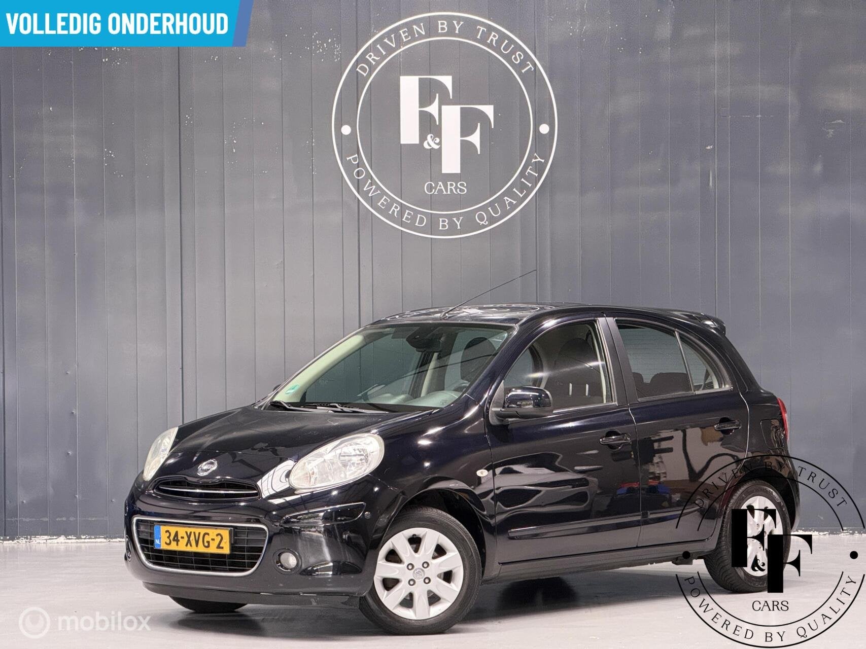 Nissan Micra 1.2 DIG-S Tekna |Panoramadak|Navi|Cruise|NAP|Fu, Auto's, Nissan, Voorwielaandrijving, Euro 5, Stof, Zwart