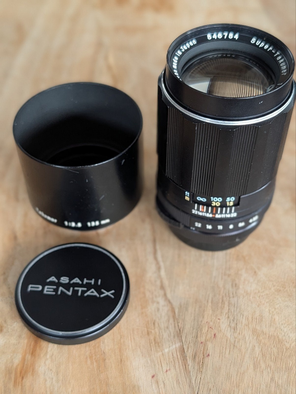 Pentax Super Takumar 135mm f3.5, M42, Zo goed als nieuw, Handmatige focus, Telelens