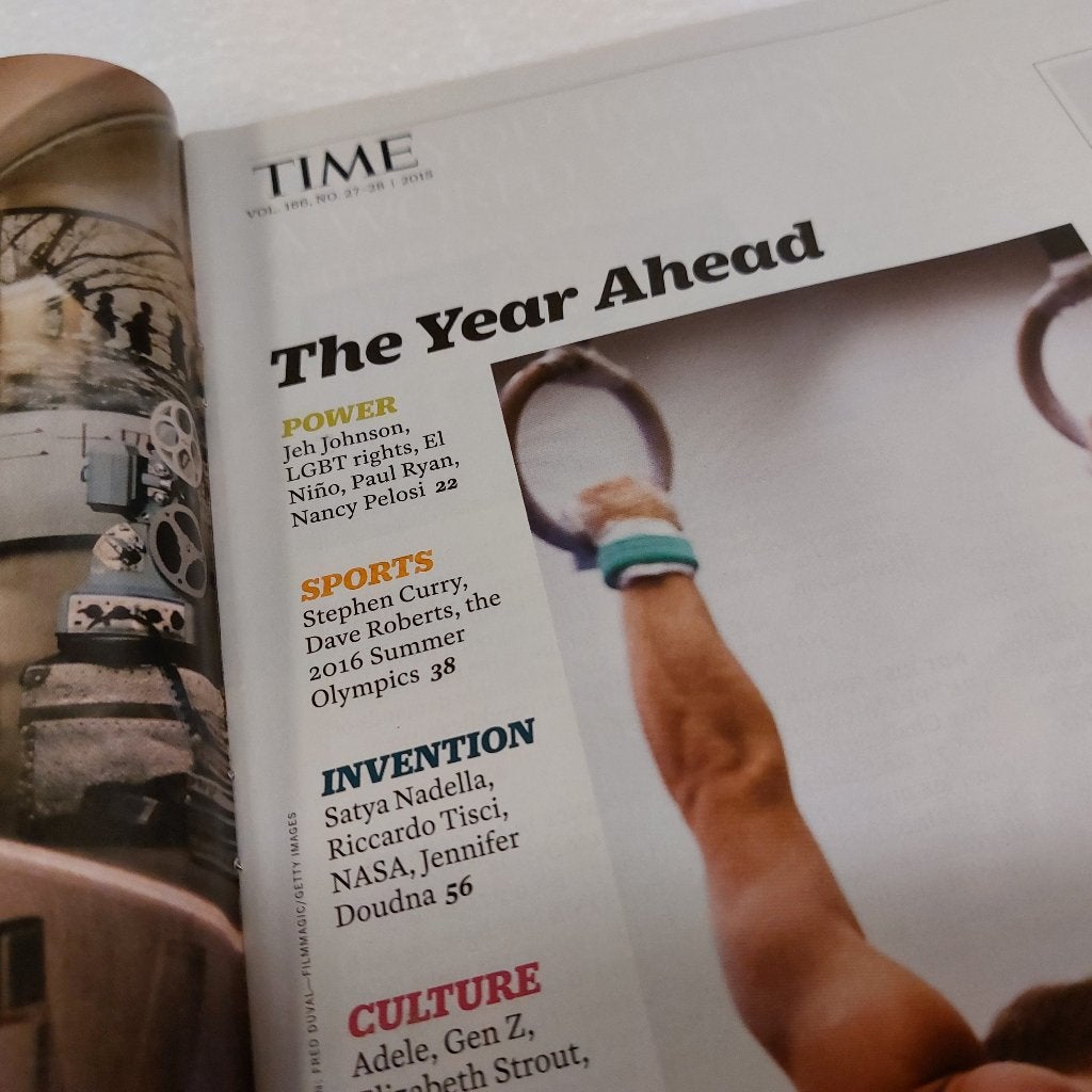 Adele TIME MAGAZINE 2015 Tijdschrift USA, Verzamelen, Gebruikt, Verzenden, Tme, NvT