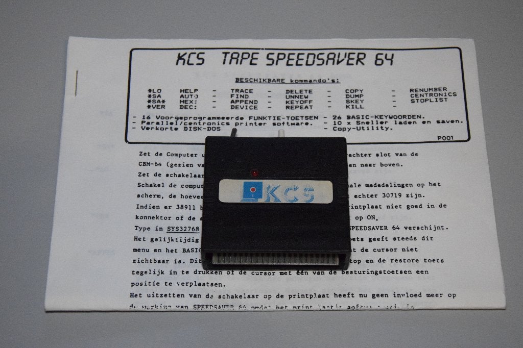 Commodore 64 (C64) : KCS Tape Speedsaver 64, Computers en Software, Vintage Computers, Ophalen of Verzenden, Commodore