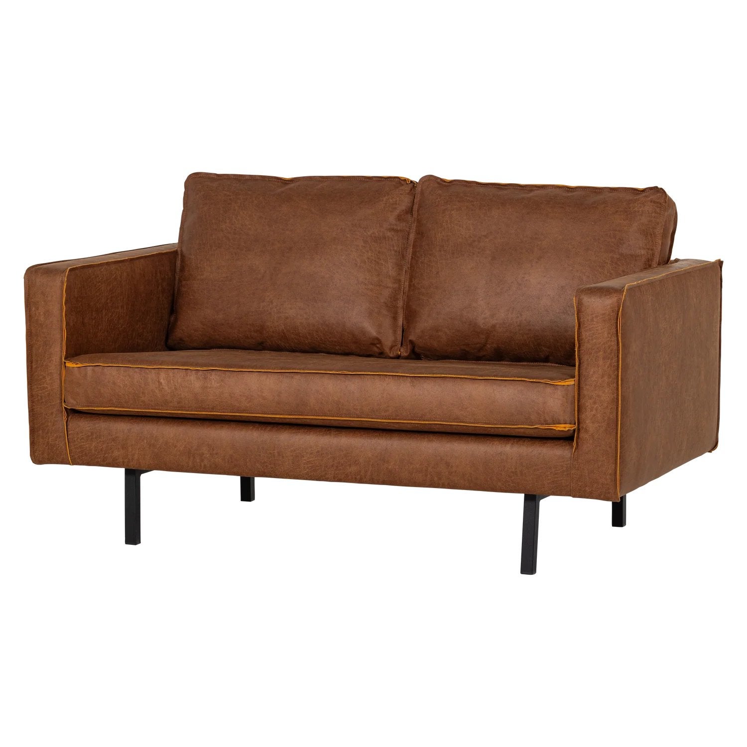 WOOOD Premium - Rodeo 2-zits bank ecoleer cognac, Huis en Inrichting, Ophalen, 150 tot 200 cm, Nieuw, Tweepersoons