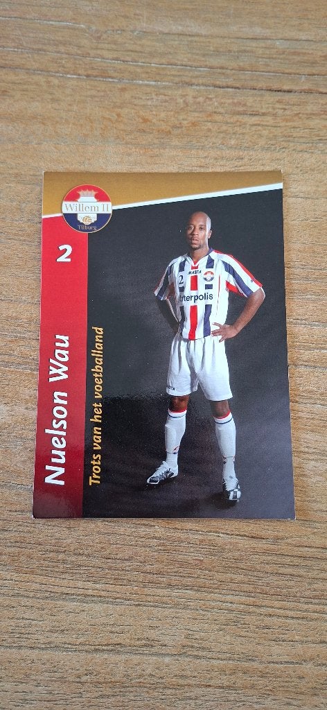 Spelerskaart; Nelson Wau # Willem II, Verzamelen, Ophalen of Verzenden, Nieuw, Willem II, Spelerskaart