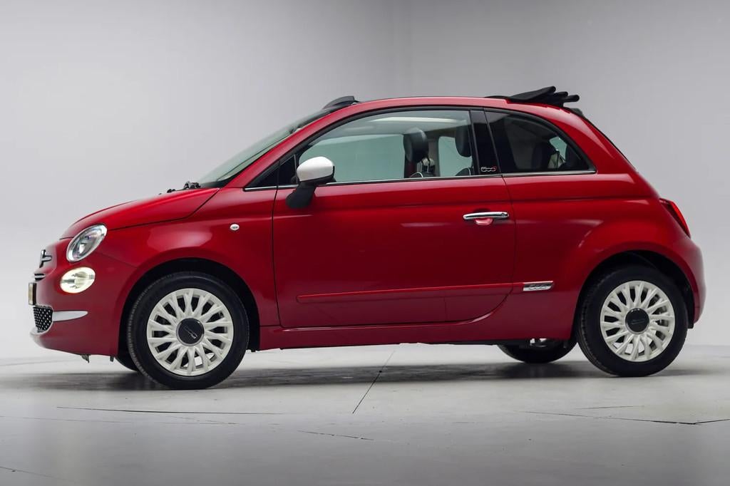 Fiat 500 0.9 TwinAir Turbo Lounge [ Navi Airco LMV ], 945 kg, Gebruikt, 31 €/maand, Cabriolet