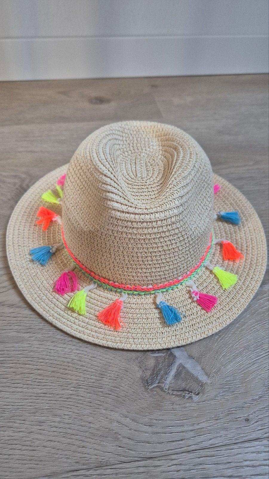 Kinder hoedje, Kleding | Dames, Hoeden en Petten, Ophalen of Verzenden, Zo goed als nieuw, One size fits all