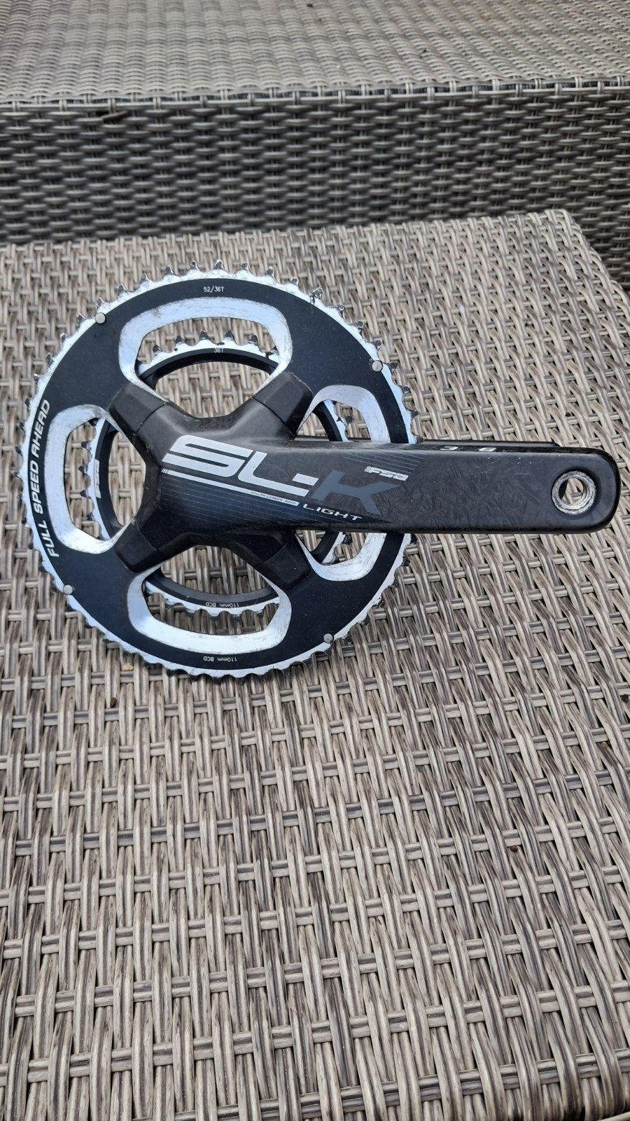 FSA Carbon Crankstel 52/36 voor Shimano Groepsets, Crankstel of Pedalen, Gebruikt, FSA, Ophalen of Verzenden