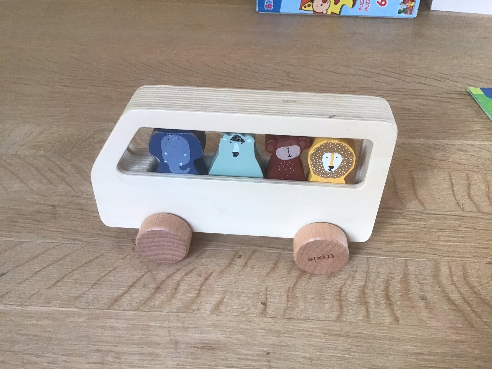 Trixie houten dierenbus, Kinderen en Baby's, Speelgoed | Houten speelgoed, Ophalen of Verzenden, Zo goed als nieuw