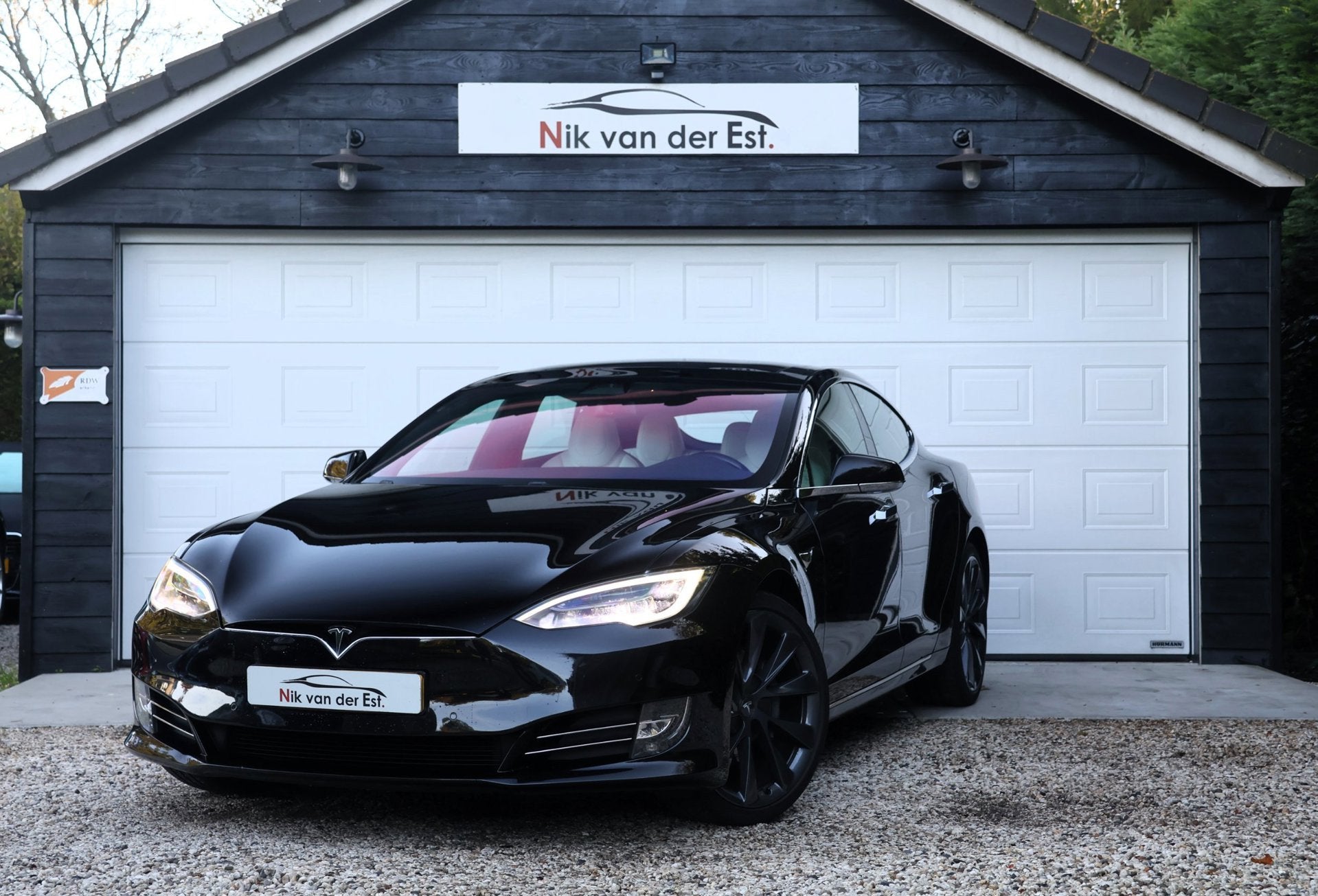 Tesla Model S 75D-MCU2-CCS-Pano-86% SOH, Auto's, Verwarmde buitenspiegels, Gebruikt, Zwart, 315 min