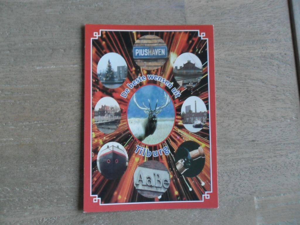 Tilburg, Pius haven, de beste wensen uit, Verzamelen, Verzenden, 1980 tot heden, Ongelopen, Noord-Brabant