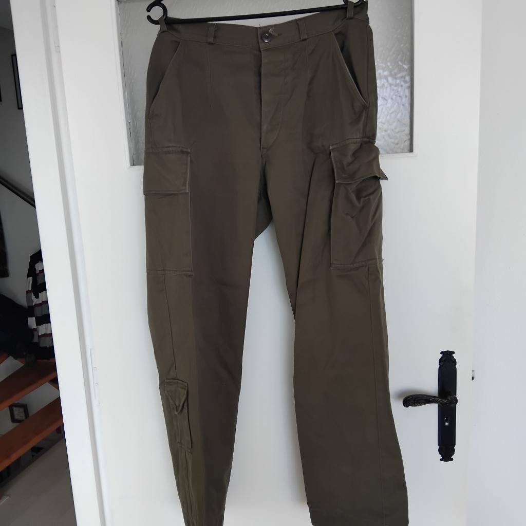 GEVECHTSBROEK OUD GROEN DIV MATEN, Ophalen of Verzenden, Landmacht, Nederland, Kleding of Schoenen
