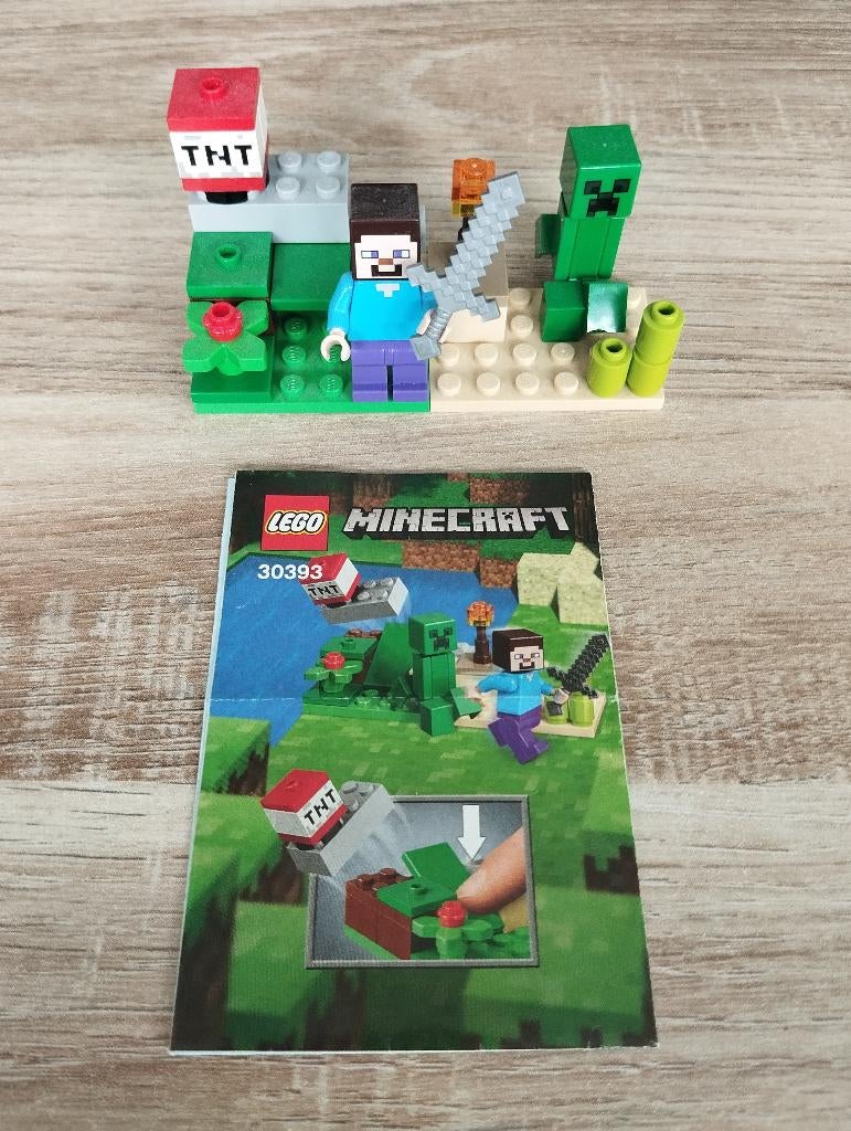 Lego Minecraft 30393 Steve en creeper, Ophalen of Verzenden, Zo goed als nieuw, Lego