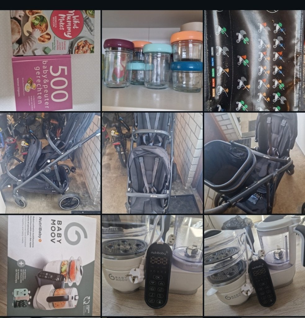 Groot babyspullen pakket ledikant, autostoel + veel meer, Kinderen en Baby's, Ophalen, Gebruikt