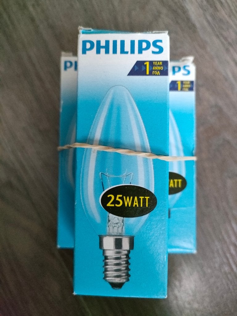 Gloeilampen 25W e14 (kleine) fitting, Philips, Gloeilamp, E14 (klein), Nieuw