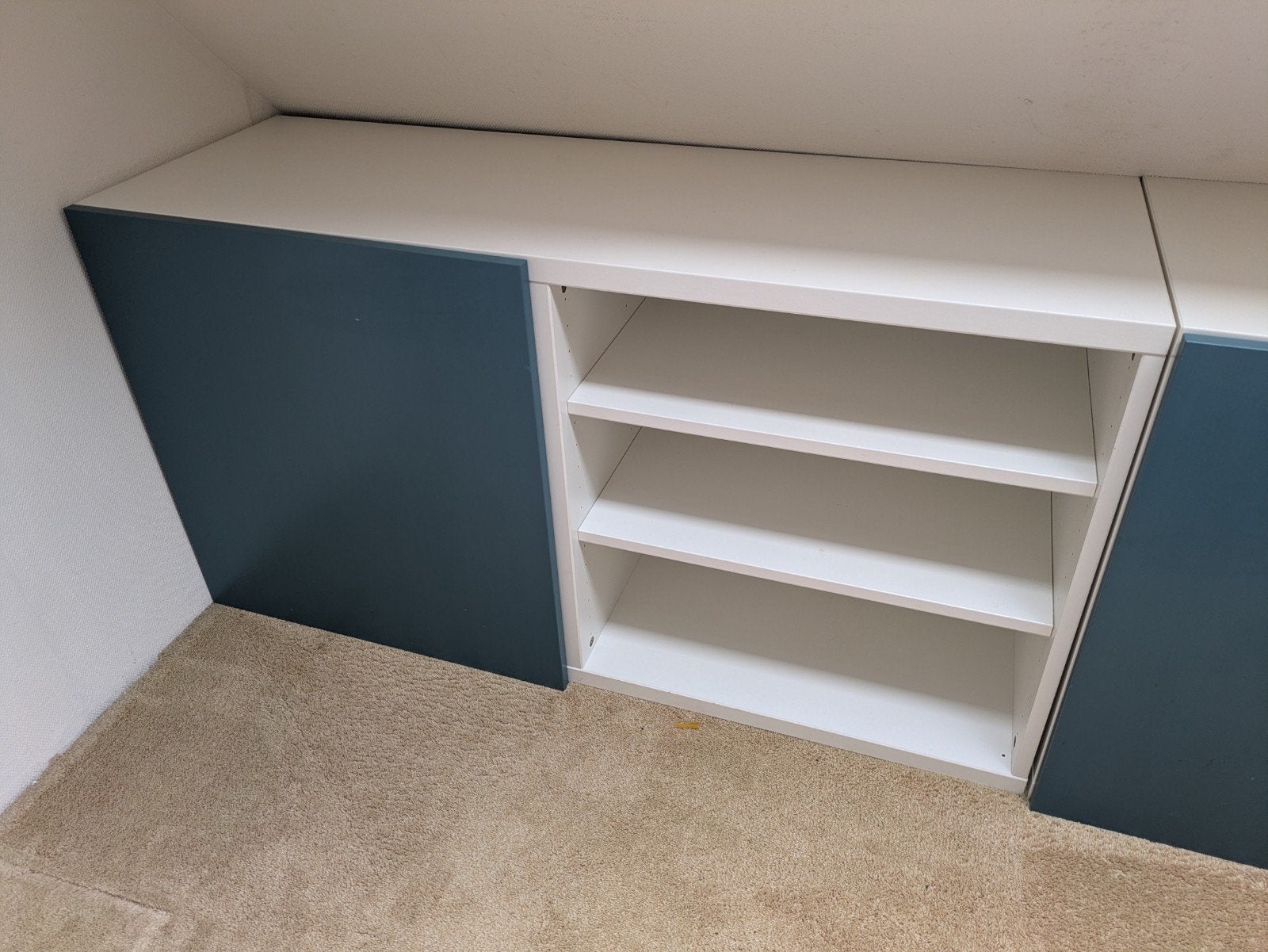 Besta kast met deuren, twee delen, Huis en Inrichting, Ophalen, Gebruikt, 25 tot 50 cm, Minder dan 100 cm