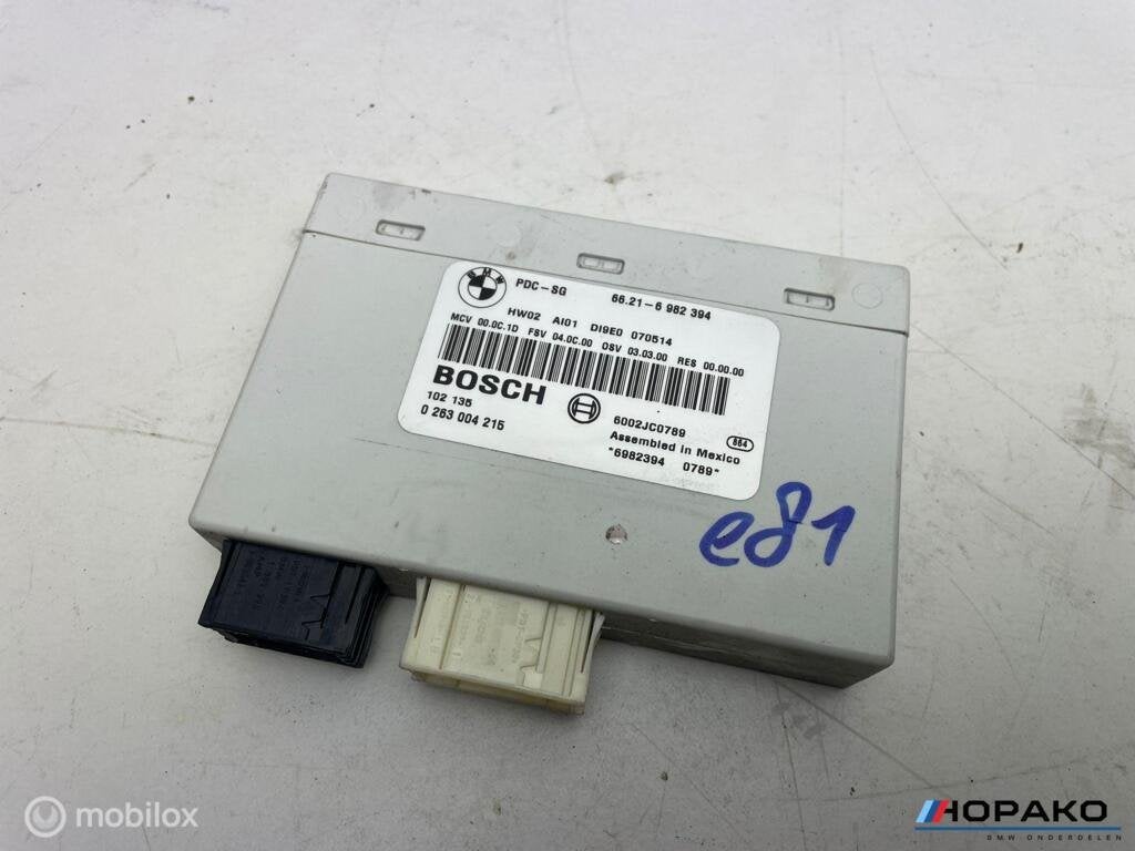PDC module BMW 3/1 serie e81 e82 e87 e88 | 66216982394, Gebruikt, Ophalen of Verzenden