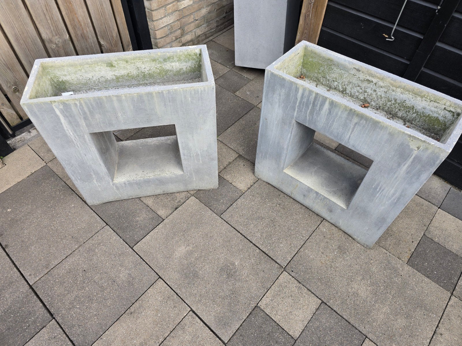 2 gebruikte bloembakken van Intratuin, Ophalen, Gebruikt, Balkon, 60 tot 100 cm