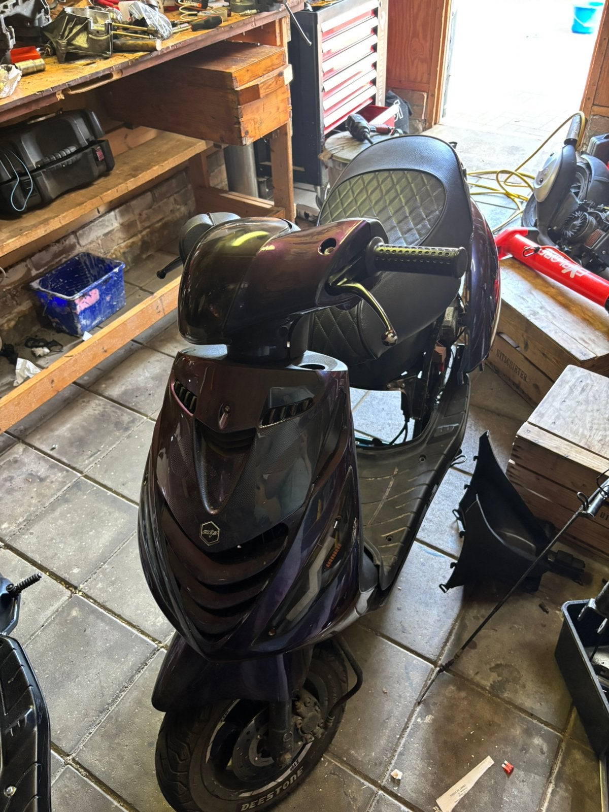 Zip frame met 123 wok, Fietsen en Brommers, Scooters | Piaggio, Ophalen of Verzenden, Zo goed als nieuw, Benzine, Zip
