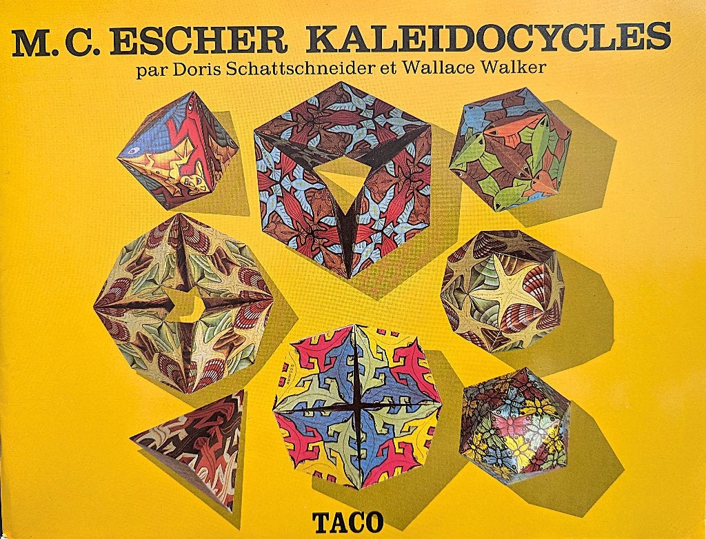 M.C. Escher Kaleidocycles, Boeken, Schattschneider & Walker, Ophalen of Verzenden, Zo goed als nieuw, Grafische vormgeving