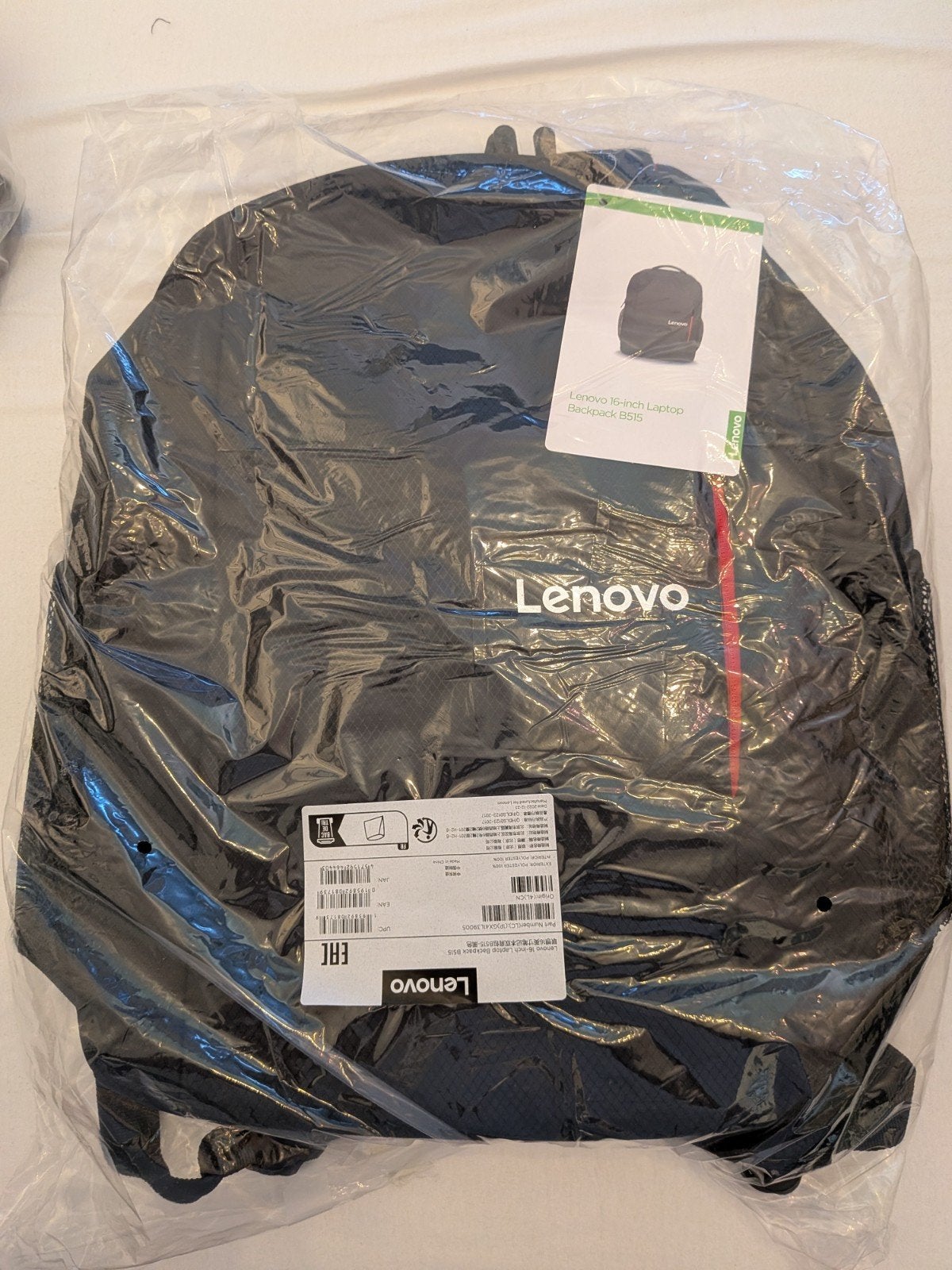 Lenovo B515 Laptop Backpack - NIEUW, Computers en Software, Nieuw, Ophalen of Verzenden, Zwart, Overige merken