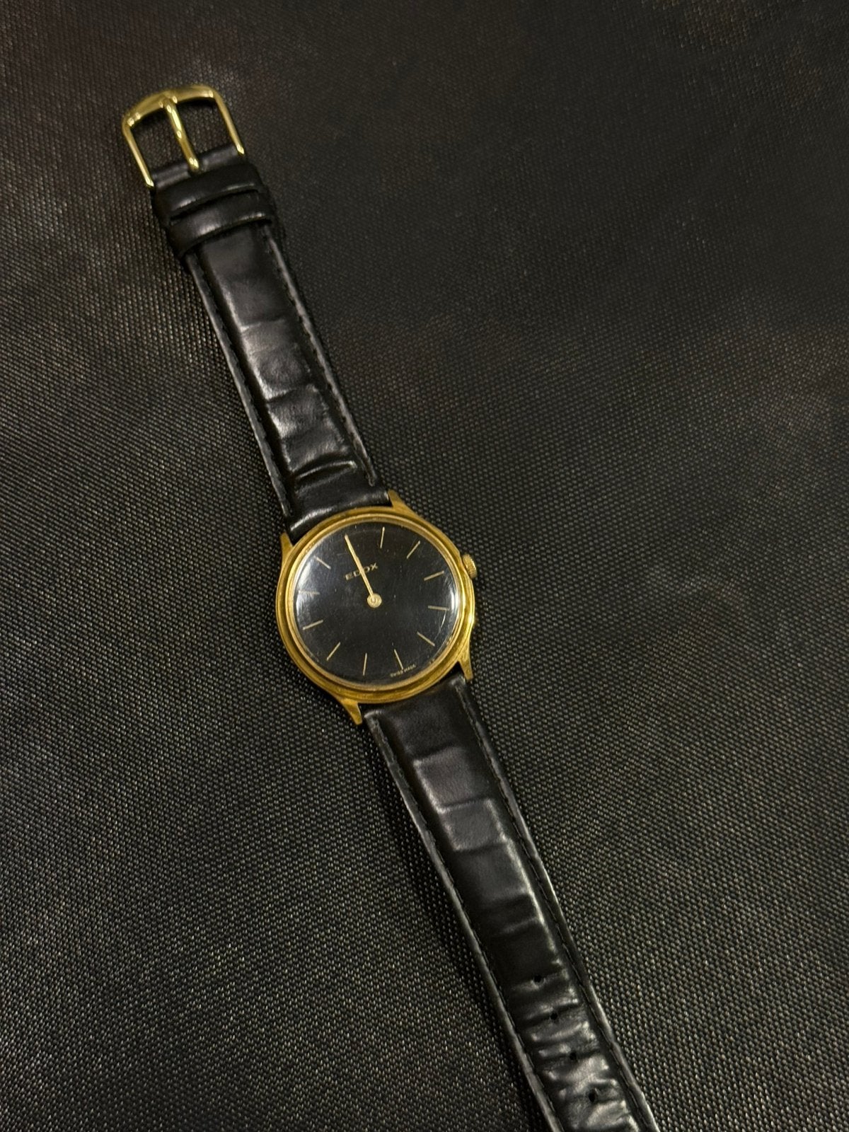 Edox horloge, Overige merken, Met bandje, Polshorloge, Goud