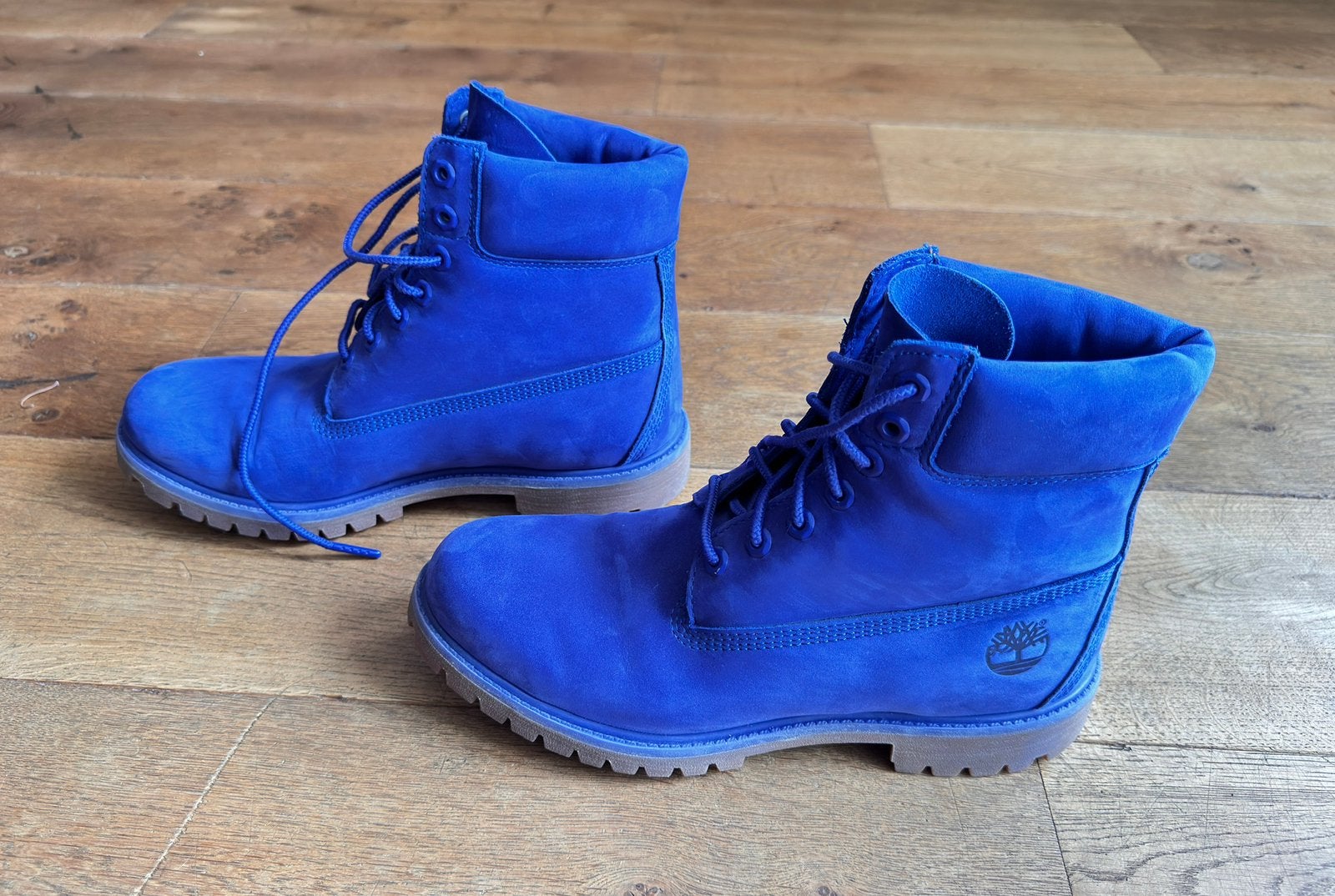 Timberland Premium 6 inch boot 50th Anniversary maat 43, Blauw, Boots, Ophalen of Verzenden, Zo goed als nieuw