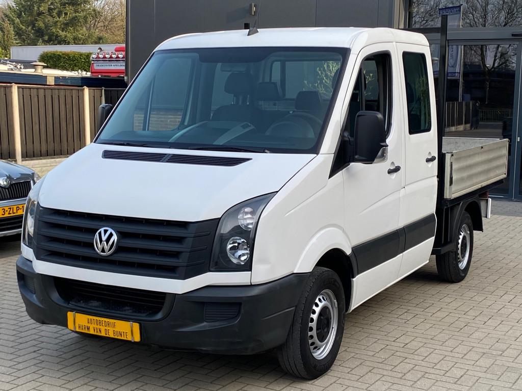 Volkswagen Crafter 2.0 TDI L1H1 DUBBELE CABINE OPEN LAADBAK, Auto's, Bestelauto's, 13 km/l, Euro 5, Gebruikt, 4 cilinders